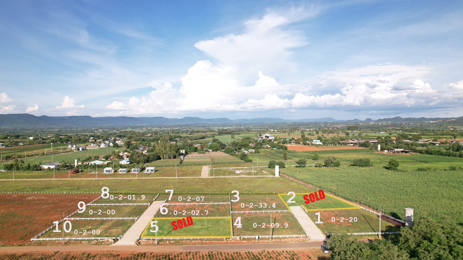 ที่ดินวิวเขาสวย 200 ตร.ว. ใกล้ My Ozone